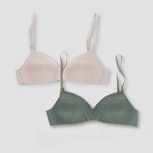 Maidenform Womens 2pk Wireless Bra 34A